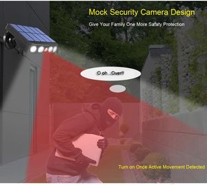 Potente Lámpara Solar de Seguridad con 4 LED, Decoración para Exteriores, Sensor de Movimiento, 3 Modos, Lámpara de Calle Impermeable, Luz Nocturna para Jardín - Product Image 2