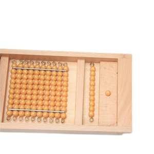 Plateaux éducatifs Montessori en bois pour enfants et bébés Introduction aux quantités décimales dans les jouets éducatifs matériels mathématiques - Product Image 5