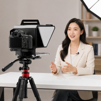 Téléprompteur pour téléphone portable, lecture de scénario en studio, appareil photo reflex numérique sans miroir, dispositif universel de générique pour sous-titres