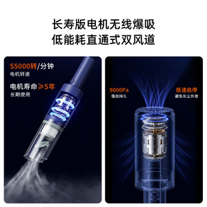 เครื่องดูดฝุ่นแบบพกพาไร้สายสำหรับรถยนต์ ความจุ 0.5-1 ลิตร ใช้พลังงานแบตเตอรี่ ใช้งานได้ 30-45 นาที ใช้ได้ทั้งในรถยนต์และบ้าน - Product Image 4