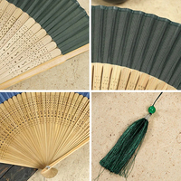 Éventail à main en bois pliant Éventail de danse en os de bambou Éventail pliant antique en soie Dame Spot Cadeau chinois Faveurs et cadeaux de mariage