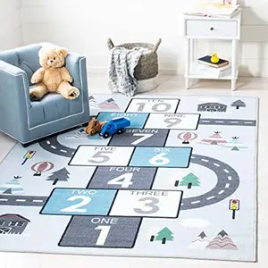 Karpet Anak-anak Mewah Lembut Keselamatan Bayi Bermain Tikar Permainan Hopscotch Karpet Anak-anak