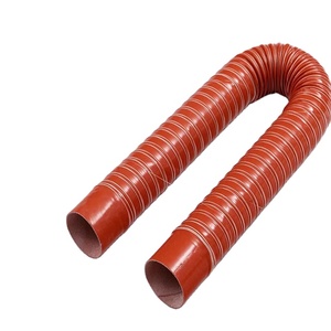 <strong>Silicone</strong> 2 Ply Black air Ducting Flexible air Duct 1 Ply 2 Ply High Temperature <strong>Silicone</strong> Air Duct <strong>Hose</strong> with Red and Black <strong>Color</strong> - Product Image 2