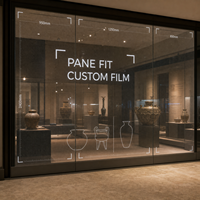 Écran LED transparent sur mesure pour vitrine de musée, cloison en verre, projet commercial en verre