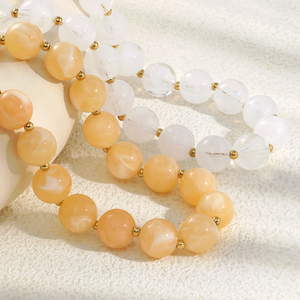 Colliers fantaisie en résine acrylique Dreamshow pour femmes, sans ternissement, collier <span class=keywords><strong>statement</strong></span> - Product Image 4