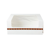 Boîte à gâteau personnalisée avec logo, emballage de marque personnalisé, aliments surgelés, boulangerie, vente en gros, fabricant OEM en Chine, usine