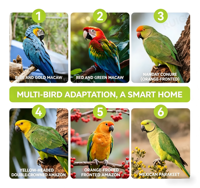 Vente en gros de cage à oiseaux en métal de qualité supérieure, type villa, pour perruches, calopsittes et oiseaux de type oriole, cage de reproduction horizontale en fil métallique pour usage domestique