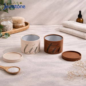 Envases de Cartón Kraft Reciclables Impresos Personalizados para Cremas para el Cuidado de la Piel, Cilindros de Papel para Velas, Té, Sales de Baño - Product Image 4