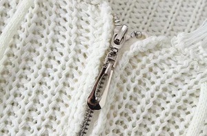 Prêt à expédier mode <span class=keywords><strong>fantaisie</strong></span> acrylique tricoté Cardigans fermeture éclair glands <span class=keywords><strong>pull</strong></span> pour les femmes - Product Image 6