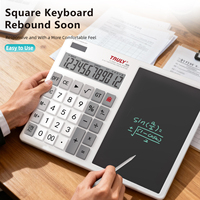 Calculatrice de bureau 12 chiffres 2025 avec fonction d'écriture manuscrite et bloc-notes