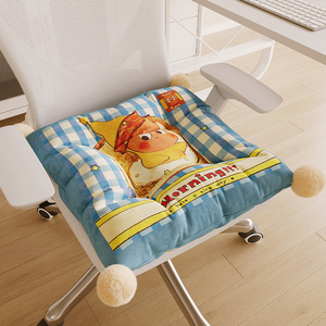 เบาะรองนั่งลายการ์ตูนสตาร์รี่สกาย แผ่นรองเก้าอี้หนาป้องกันการลื่นไถลสำหรับโต๊ะทำงานหอพักนักเรียนใช้ความแน่นปานกลางกำมะหยี่ดัตช์ - Product Image 5