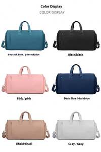 High-End Nylon Travel Bag Factory Wholesale Fashionable Waterproof Foldable Storage <b>Suitcase</b> Zipper Closure Letter Pattern - Product Image 6