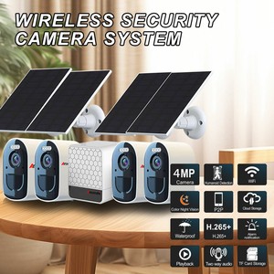 Cámara de Seguridad Solar Inalámbrica de 4 Canales, Sistema de Seguridad Solar Mini con Doble Marca 5G WIFI para el Hogar, Visión Nocturna de 4MP - Product Image 2