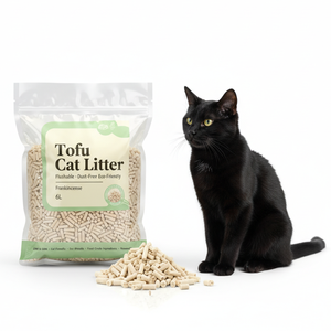 Arena para Gatos de Tofu Biodegradable Ecológica al por Mayor de Fábrica OEM ODM, 100% Natural, Fuerte Aglutinación, Control de Olores, Libre de Polvo, 1 kg - Product Image 1