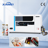 Xinmei 360 °   Imprimante UV cylindrique pour bouteilles en verre, gobelets en plastique, gobelets isothermes et canettes