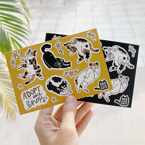 High Quality Finish Waterproof Custom Logo Brand Label <strong>Stickers</strong> Printing Self-Adhesive Vinyl Kiss Cut Custom <strong>Sticker</strong> Sheets - Product Image 6