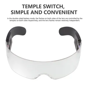 <span class=keywords><strong>Gafas</strong></span> luminosas LED <span class=keywords><strong>de</strong></span> colores Punk Goggle Music Bar Party Decoration Festival <span class=keywords><strong>de</strong></span> Navidad Festival brillante <span class=keywords><strong>Gafas</strong></span> <span class=keywords><strong>de</strong></span> neón - Product Image 5