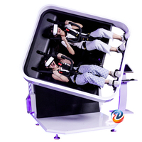 Máquina de juegos de 360 grados, simulador de realidad Virtual, juego de 720 grados, movimiento de realidad Virtual, 9D VR, asientos dobles