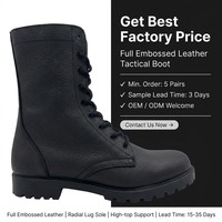 Bottes tactiques de patrouille en cuir de vachette Oxford 900D, fabrication directe usine, avec trous respirants et semelle vulcanisée antidérapante, OEM/ODM