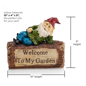 Benvenuti nel mio gnomo <span class=keywords><strong>da</strong></span> <span class=keywords><strong>giardino</strong></span> figurine <span class=keywords><strong>da</strong></span> <span class=keywords><strong>giardino</strong></span> in poliresina nano <span class=keywords><strong>da</strong></span> <span class=keywords><strong>giardino</strong></span> decorativo - Product Image 5