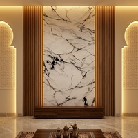 Panneau mural en PVC imitation marbre, imperméable, ignifuge, insonorisant, décoratif pour la maison, le commerce et les lieux de divertissement, feuille de marbre UV