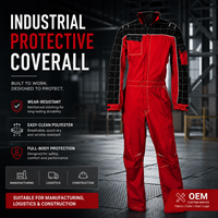 Combinaison de travail pour homme à manches longues en fibre de polyester antibactérienne, design bicolore, taille ajustable