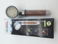Pomme de douche avec éclairage de spa, pommeau de bain Led à haute pression, ions négatifs, changement de couleurs
