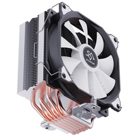 Refroidisseur de processeur SNOWMAN MT6-SE 6 caloducs pour boîtier d'ordinateur LGA1700/AM4/2011 120mm Cuivre Aluminium Sans éclairage 12V DC PWM 200W Roulement à fluide