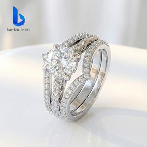 <span class=keywords><strong>2026</strong></span>年トレンド高級コンビネーションリング - 10K/14K/18Kゴールドグループ、ラボグロウンダイヤモンドを贅沢に使用した、超輝くウェディングリング - Product Image 3