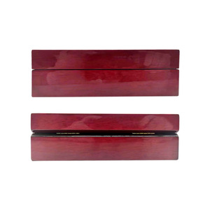 Customized Solid Wood <b>Jewelry</b> Box 190x190x60mm Hot Stamping Logo Gift <b>Packaging</b> Rectangular Chinese Style - Product Image 5