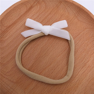 Nieuw Ontwerp Baby Mode Mini Fluwelen Strik Haarbanden Kinderstof Hoofdband Voor Pasgeboren Peuter Baby Accessoires - Product Image 6