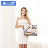 INTEX 64101 geflocktes luftbed für draußen und drinnen komfortables doppelbett schlafzimmer-sets Dura-Beam Serie Einzelluftmatratze