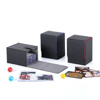 Boîte de rangement verticale en cuir pratique avec clip magnétique puissant de haute qualité pour cartes TCG Star Card 35PT
