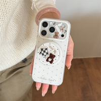 Funda Protectora Magnética de Doble Capa de Cuero PU con Diseño de Estrella Estilo Coreano para las Series 13/14/15 para Mujer