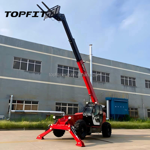 Cargador de Brazo Telescópico de 3 Etapas para Camión, Motor Yuchai de 91KW, Tracción 4x4, Dirección de Rueda Delantera, Cucharón de 0.8m, Alta Eficiencia - Product Image 3