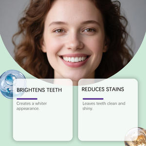 Etiqueta privada 100g Pasta de <span class=keywords><strong>dientes</strong></span> a base de hierbas Limpia suavemente los <span class=keywords><strong>dientes</strong></span> Reduce el <span class=keywords><strong>sarro</strong></span> Refresca el aliento Uso en el hogar Cuidado diario Pasta de <span class=keywords><strong>dientes</strong></span> de menta - Product Image 3