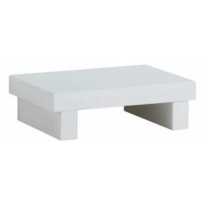 Table de chevet contemporaine finition blanc brillant, meuble de chambre à coucher avec tiroir de rangement - Product Image 2