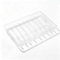 Envase Transparente Personalizable de PET con 9 Compartimentos para Frutas Confitadas Grandes - Empaque Desechable Resistente al por Mayor