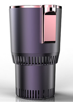Mini-réfrigérateur intelligent portable 2-en-1, chauffe-eau et refroidisseur pour le camping, chauffe/rafraîchit l'eau, le lait et autres boissons
