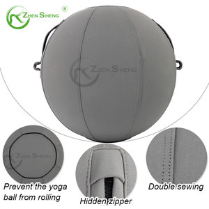 Zhensheng alta qualidade dupla costura pu yoga bola cobrir mais espessa e alta densidade exercício bola cobre - Product Image 3