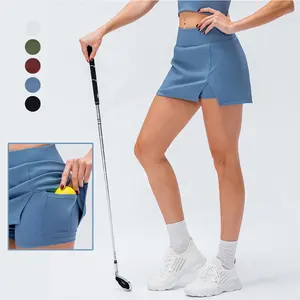 Mhykiahe — jupe courte avec poches pour femmes, vêtements, jupette de loisirs athlétique, de Tennis, d'entrainement, de Golf, de course, à la mode - Product Image 1