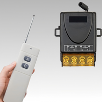 Interrupteur intelligent sans fil RF 30A 220V, portée de contrôle 100-300m, alimenté par batterie pour usage industriel
