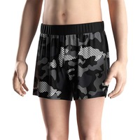 Celana Pendek Olahraga Pria Dry-Fit Sublimasi Custom, Pinggang Elastis, untuk Lari dan Gym