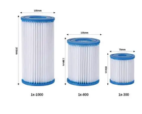 Cartouche filtrante plissée de remplacement pour système de filtration d'eau de piscine, spa et bain à remous