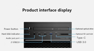 Nuova Workstation PC ad Alte Prestazioni per Piccoli Uffici, Supporta CPU i3 i5 i7 i9, Workstation <span class=keywords><strong>Dell</strong></span> Precision T3640 - Product Image 4