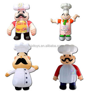 เชฟเป่าลม10FT ตัวสูงกลางแจ้งพร้อมตัวโบกมือขยับได้สำหรับโฆษณา<span class=keywords><strong>ร้าน</strong></span>ขายพิซซ่า - Product Image 6