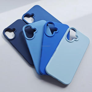 Coque de téléphone en silicone pour iPhone 15 16 <span class=keywords><strong>Pro</strong></span> Max coque de téléphone durable anti-empreintes digitales résistante à l'huile pour iPhone15 couleur pure - Product Image 2