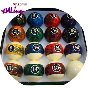 Bolas de Billar Xmlivet de Mármol de 57.<span class=keywords><strong>2</strong></span> mm, Juego Completo de Alta Calidad, Bolas de Billar de <span class=keywords><strong>2</strong></span> 1/4 Pulgadas, Accesorios para Taco de Billar de Nueve Bolas - Product Image 1
