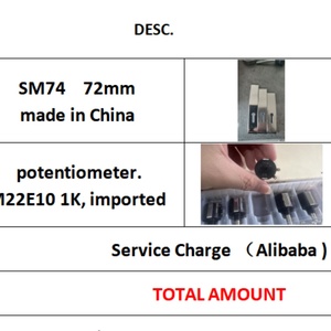 WD High Quality 10pcs SM74 72mm Potentiometer. M22E10 1K 5pcs Parts Using Gasket Offset <b>Printing</b> <b>Machine</b> - Product Image 5