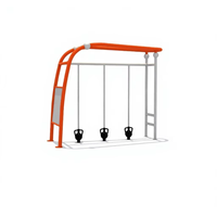 Equipo de Ejercicio al Aire Libre, Barra de Escalada de Acero Galvanizado, Estación de Entrenamiento Físico para Parques Públicos